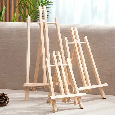 Art Craft Wooden Tabletop Artist Holder Painting Easel Display Stand Shelf • $14.94