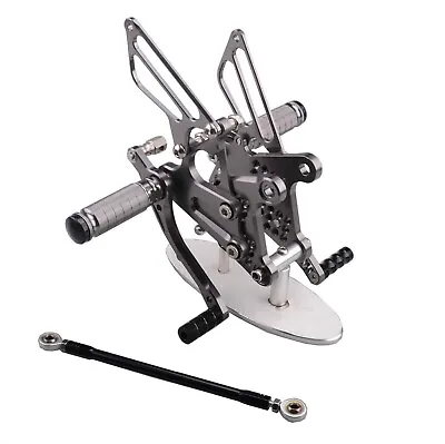 US Gray  Footrest Rearsets Footpegs For Kawasaki NINJA ZX6R 2009-2024 ZX636 • $97.99