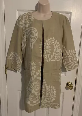 NWT Chico's JACQUARD TOPPER  JACKET 3/4 Sleeve Sz 2 -Retails $149 • $21.95