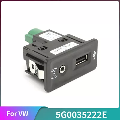 Carplay USB AUX In Jack Connector Straight Switch 5G0035222E OEM For VW Golf MK7 • $45.99