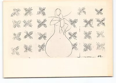 Henri Matisse Study For Virgin Child Lithograph Art Sketch Cont Postcard Vtg • $14.88