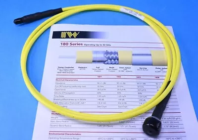 IW-Microwave Coax Cable 6.5' RF Test Cable Assembly SMA M To N M DC-32 Ghz NEW • $79.95