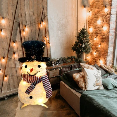 $31.95 • Buy Christmas Luminous Snowman Light Up Ornaments Gift Indoor Outdoors Decoration US