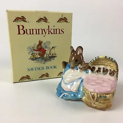 Royal Doulton Bunnykins Nursery Set Baby Plate Spoon Golden Jubilee Tally Ho 84 • $33.86