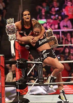 RONDA ROUSEY & SHAYNA BASZLER 8x10 COLOR PHOTO ROH ECW WWE NXT AEW IMPACT 45 • $7.96