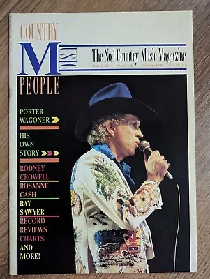 Country Music People Magazine February 1989 Wagoner Crowell Rosanne Cash Sawyer • £6.50