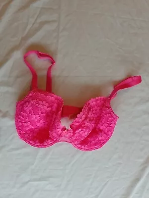 Womens Bra La Senza Size 34f Under Wire Pink 27098 • £7.69