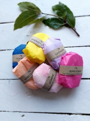 £6.49 • Buy 3 In 1 Solid Shampoo&conditioner/soap Bars - Vegan Friendly -  No Plastic!!