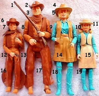 1968 BEST OF WEST 11  Marx Doll -- Jane Janice Jay Jamie Josie -- HAT SKIRT VEST • $10.76