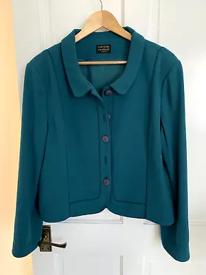Caroline Charles Blue Teal Jacket • £60