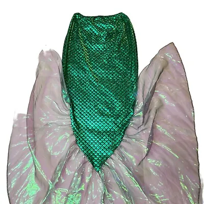 Mermaid Skirt Large Mini High Low Long Tail Cosplay Costume Sexy Shiny Stretch  • $18.50