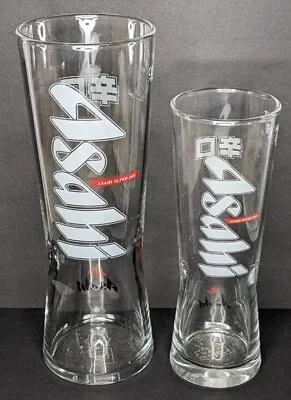 £5 • Buy 2 Asahi Beer Glasses 1 Pint And 1 Half Pint  Brand New