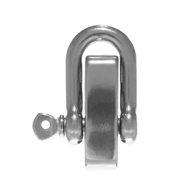 Metal D-Shackle With Stainless Steel Finish - Multiple Pack Sizes • $13.99