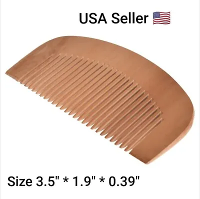 Wooden Beard Comb 3.5  Inch Anti-Static Natural Wood Facial Face Hair Mustache  • $4.99