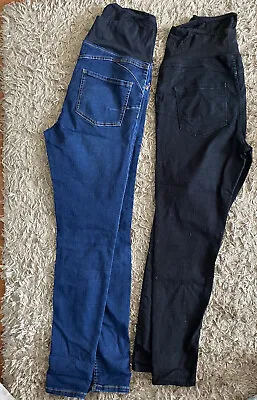 £20 • Buy Womens Maternity Over Bump Jeggings Skinny Jeans Blue Size 14