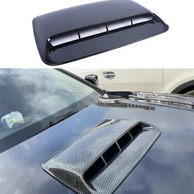 ABS Plastic Car Air Flow Intake Hood Scoop Vent Bonnet Cover Carbon Fiber Look  • $33.20