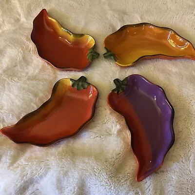 Clay Art South San Francisco Hand Painted La Mesa Chili Dishes - New W/O Tags • $18