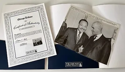 Martin Luther King Relic 1967 UPI Paste-Up Photo ~ W/ NAACP Leader Roy Wilkins • $99.95