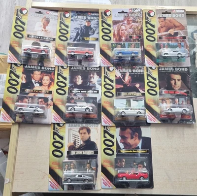 £79.99 • Buy CORGI - JAMES BOND 007 - 1/64 SCALE MODEL CARS With Collector Card Set Of 10