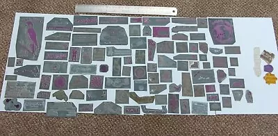 £85 • Buy Letterpress Metal Printing Plates - From Local Newspaper? Bundle / Lot