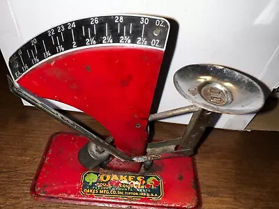 Vintage Oakes Tipton Indiana Metal Egg Scale-circa 1920-1930 • $100