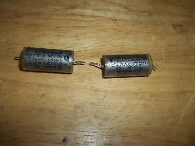 2 -Vintage .22 Uf 300v Sprague Vitamin Q Capacitors • $15