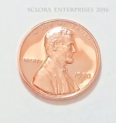 1970 S Lincoln Memorial Cent / Penny  *large Date*   *proof*  **free Shipping** • $2.97