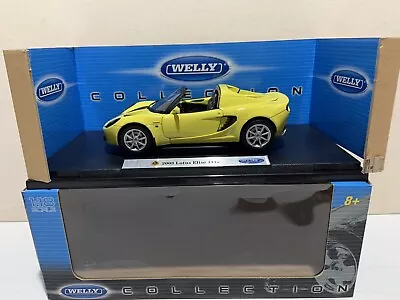 Boxed 1:18 Scale Diecast Model Car Welly 2003 Lotus Elise 111s • £59.99