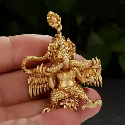 Metal Thai Buddhist Garuda Protection Amulet Charm Necklace Pendant Collectibles • $28.91