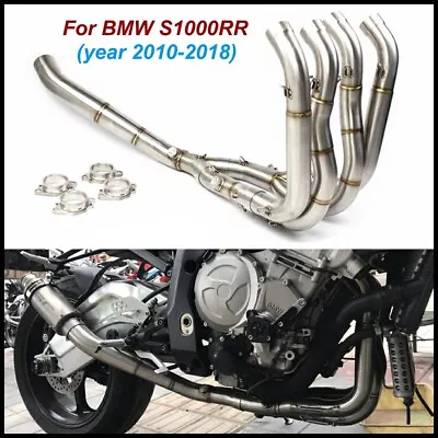 For BMW S1000RR 2010-2018 Motorcycle Full System Exhaust Muffler Front Link Pipe • $179.99