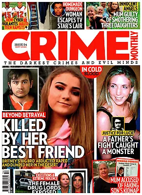 £4.49 • Buy Crime Monthly Magazine Issue 54 September 2023 Lucy Letby Lori Vallow Blackman