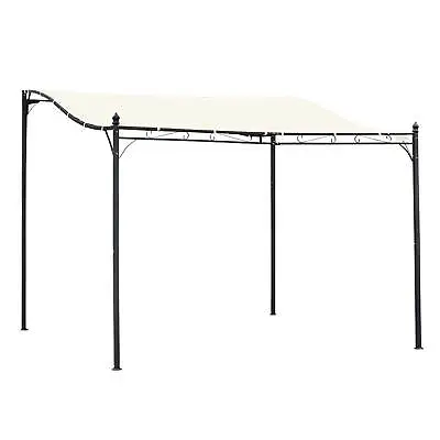 Outsunny 3 X 3M Wall Mounted Awning Free Stand Canopy Shade Garden Porch Pergola • £123.99