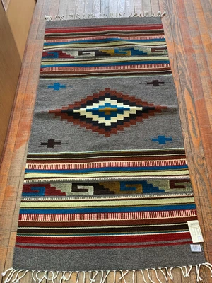 $82.95 • Buy Zapotec Handwoven Wool Rug; 30”x60”; Z312-CC