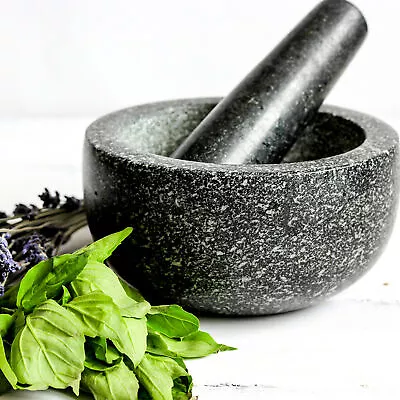 Large Pestle And Mortar Set Durable Granite Stone Spice & Herb Crusher Randy & T • $120.02