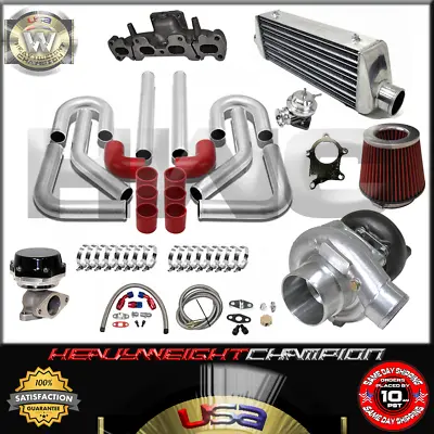 Turbo Kit T3/T4 For 94-05 Mazda Miata 1.8L MX-5 NA8 NB IC PK WG BOV Manifold RD • $719.50