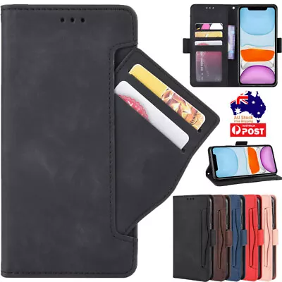 For IPhone 15 14 Pro Max 13/12 Mini 11 X/XS 7 8+ Case Leather Wallet Card Cover • $14.29