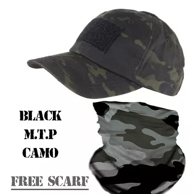 MTP Camo Baseball Cap Boonie Style Neck Gaiter Face Scarf Hunting Fishing Hiking • £7.99