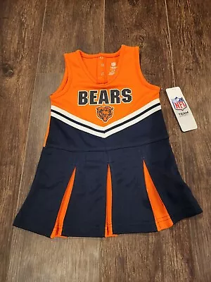 $19.85 • Buy Chicago Bears Cheerleader Outfit Uniform Size 3T Toddler NFL Team Apparel New