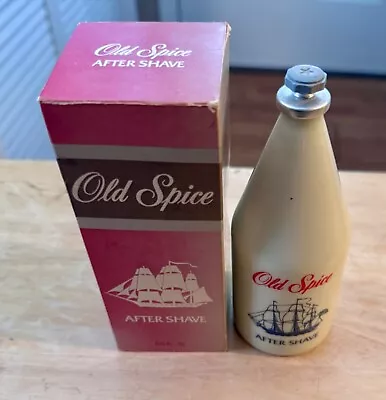 NEW! Vintage OLD SPICE After Shave Lotion SHULTON Star Top 6 3/8 Oz. RARE 1983! • $19.95