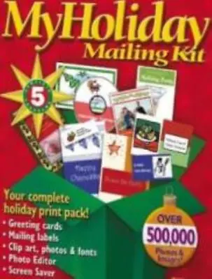 My Holiday Mailing Kit PC CD Print Custom Address Book Letterhead Greeting Card • $6.74