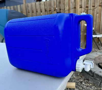 $29.95 • Buy Coleman Water Carrier Jug 5 Gallon W/ On/Off Faucet & Molded Handle BLUE