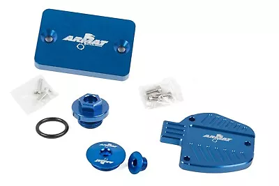 YFZ 450 Throttle Cover Master Cylinder Engine Plugs Billet Blue Alba Racing • $52.99