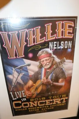 $750 • Buy POSTER CONCERT Willie Nelson Live 2018 Tour Limited Edition Of 300 Merch Bag