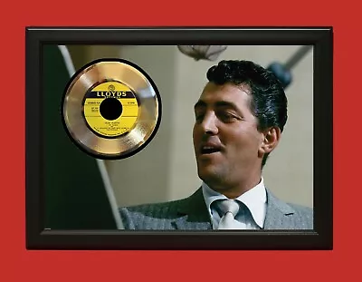 Dean Martin Poster Art Wood Framed 45 Gold Record Display C3 • $199.95