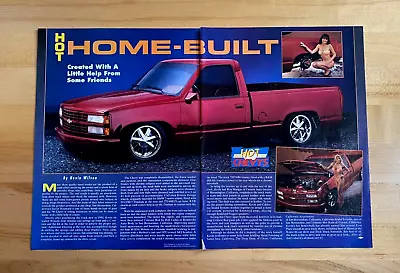 1992 Original Print 2 Page Article Poster 1990 Chevrolet Silverado Home-Built • $6.99