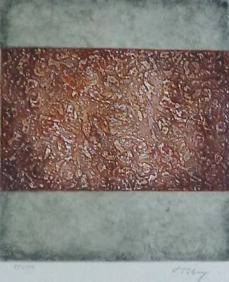 MARK TOBEY  Red`s Return  HAND SIGNED 1984 Etching Abstract Expressionism USA • $595