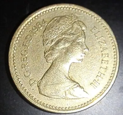 1984 Queen Elizabeth Ii One Pound Coin Error- Open To Reasonable Offers  • $300