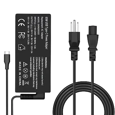 Laptop Charger 65W USB Type C (USB-C) Ac Power Cord Supply For Lenovo ThinkPad • $11.99