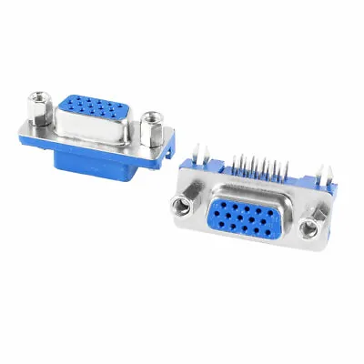 DB 15 Pin D-SUB Chassis 3 Row Solder Female Serial Port VGA Connector • £3.63