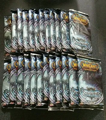 World Of Warcraft Scourgewar  Sealed Booster Pack Box Lot 24 Packs Sealed  • $99.99